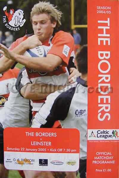 2005 Scottish Borders v Leinster  Rugby Programme